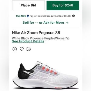 Nike Air Zoom Pegasus 38- Size US: 11